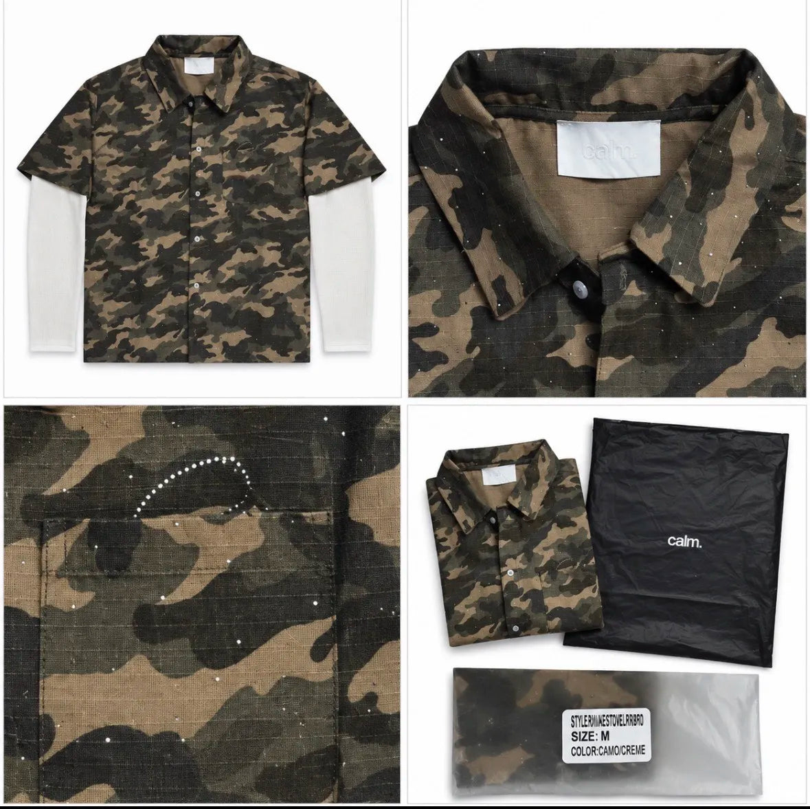 Calm Camo Shirt x Longsleeve