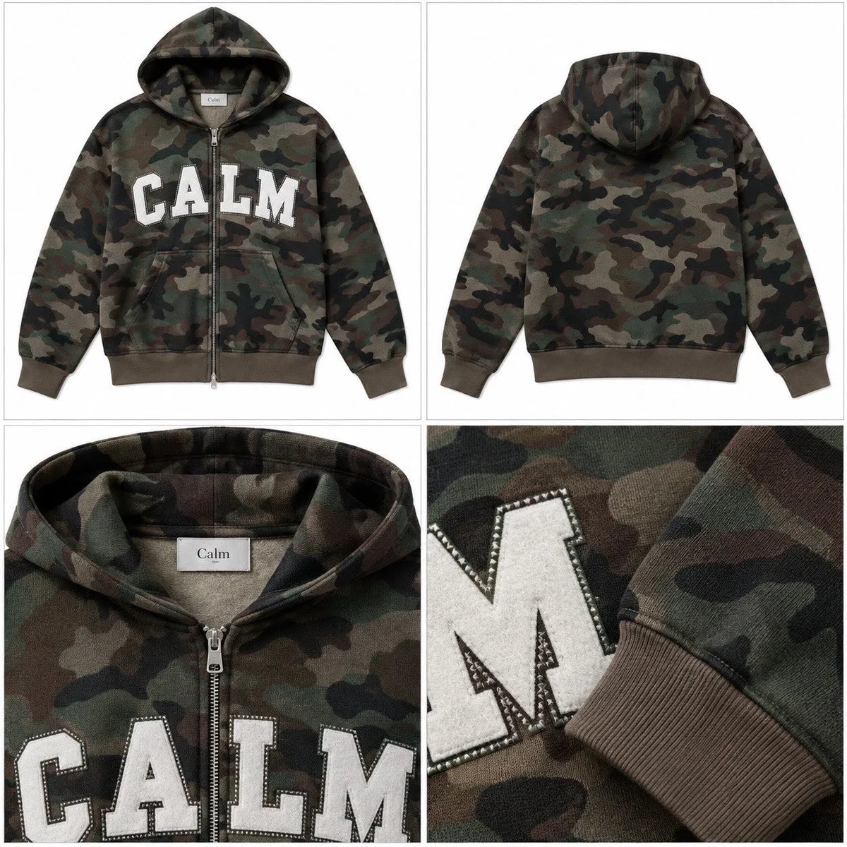Calm Zip Up Camo