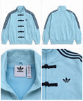 Adidas Zip Up Light Blue
