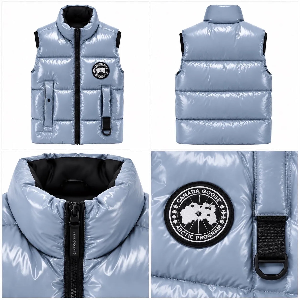 Canada Goose Crofton Vest Black Disc – Light Blue