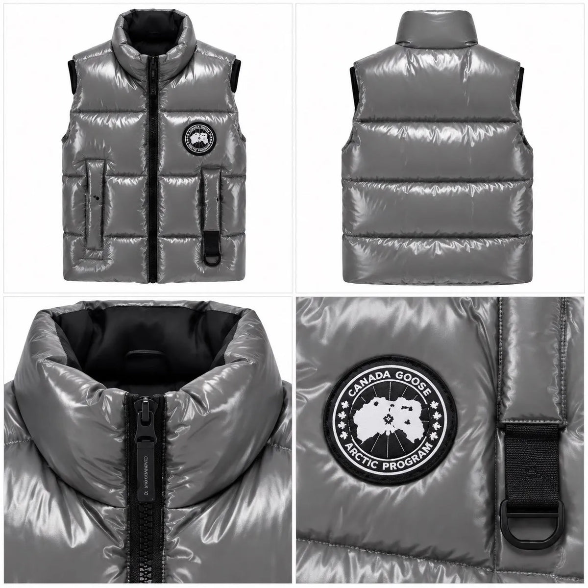 Canada Goose Crofton Vest Black Disc – Grey/Silver