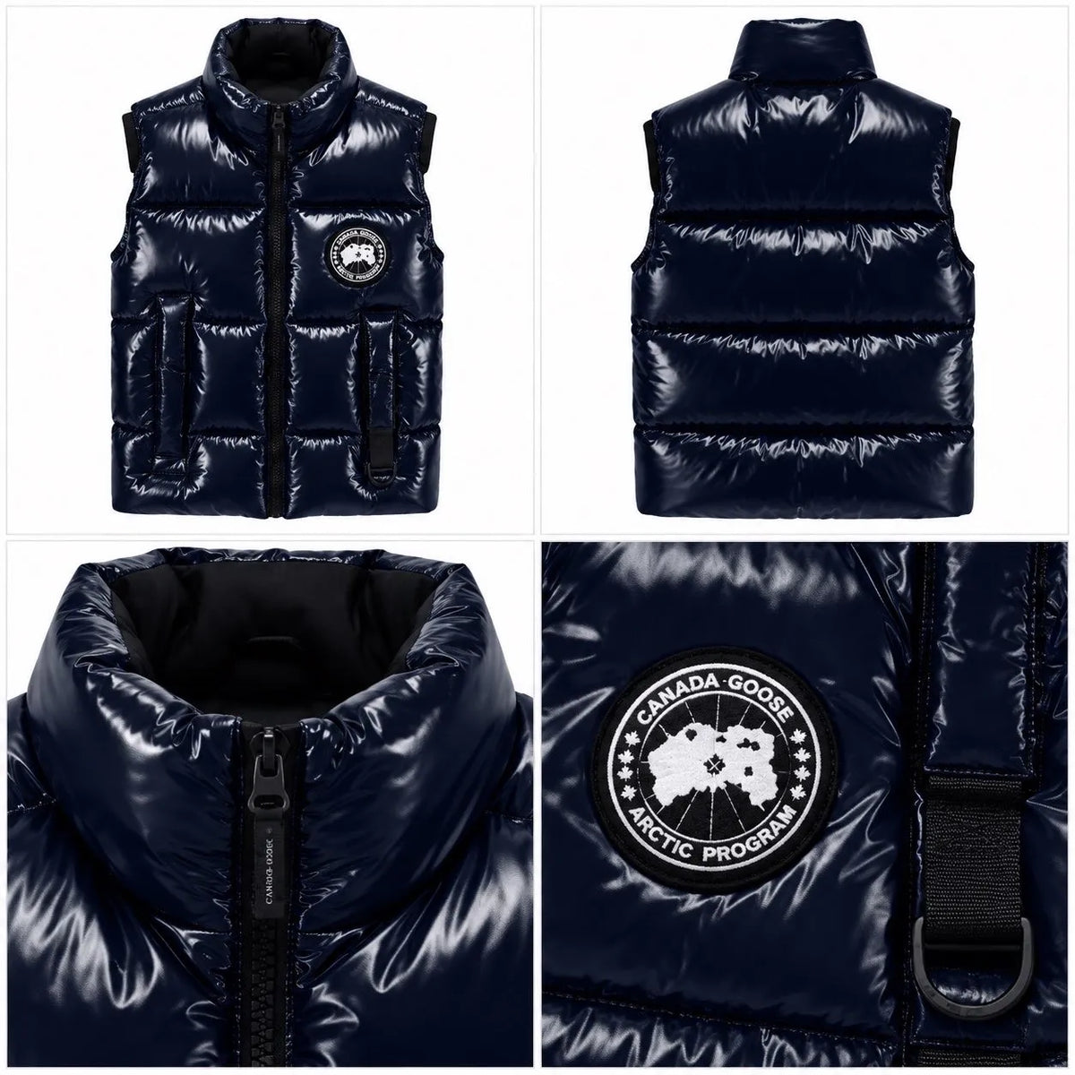 Canada Goose Glossy Puffer Vest – Navy