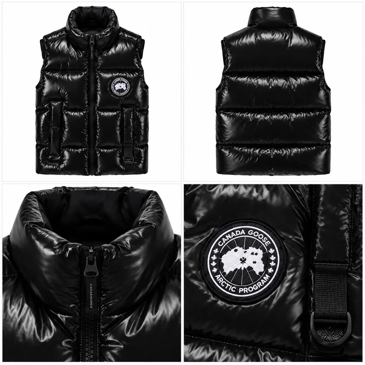 Canada Goose Glossy Puffer Vest – Black