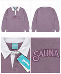 Sauna Rugby Polo L/S – Purple