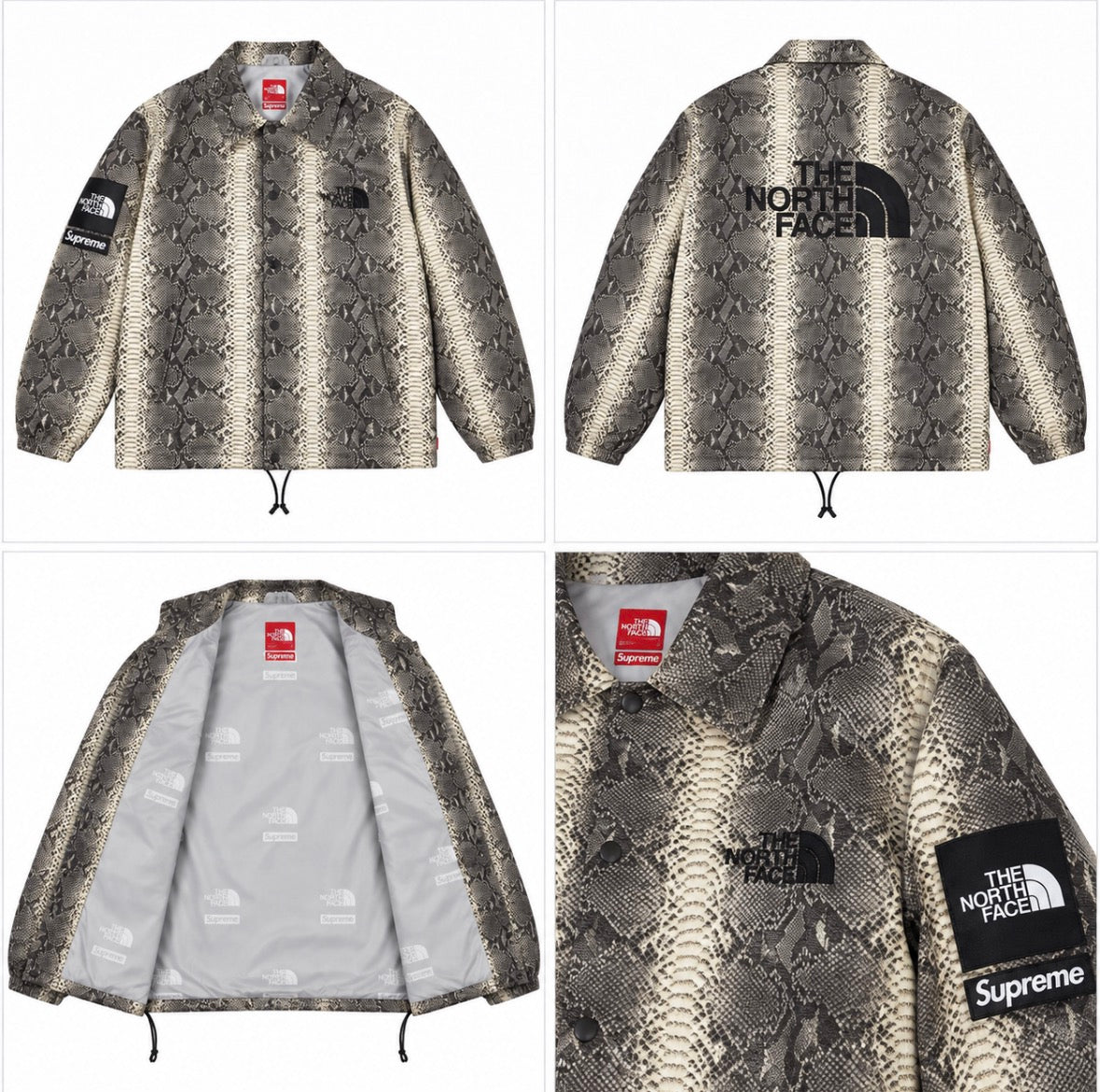 Supreme x North Face Jacket grey leopard