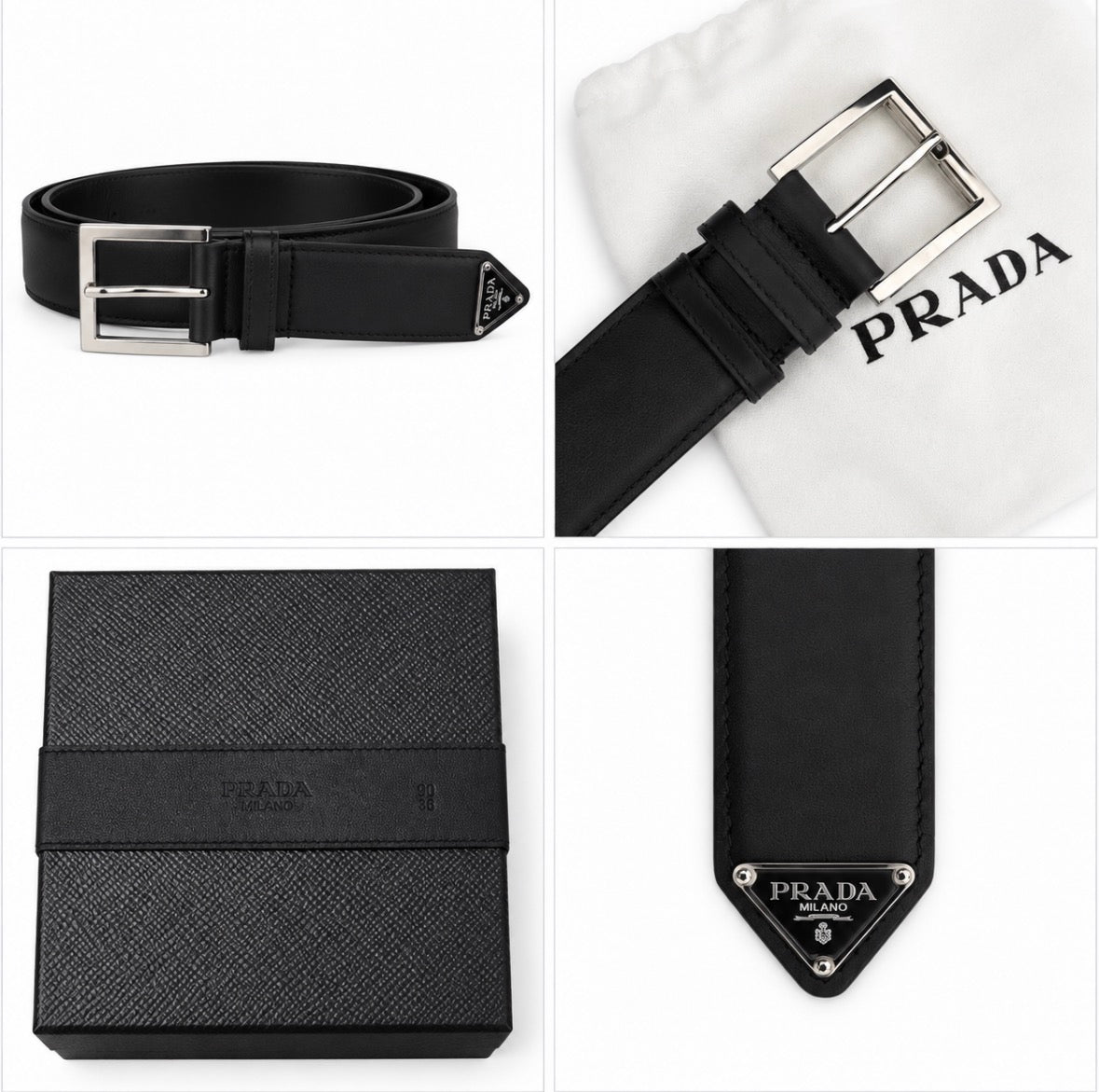 Prada Bælte Sort