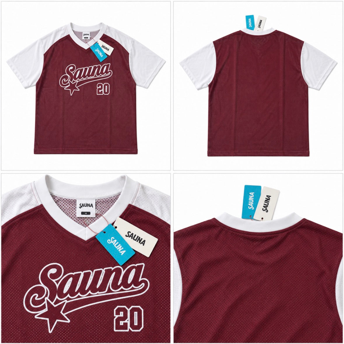 Sauna Tshirt Jersey Red/White